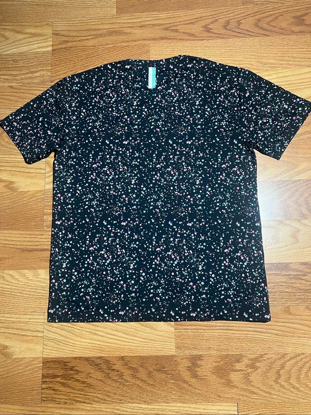 Rhoback Black Splatter Print Blitz Tech Short Sleeve Tee Medium - Picture 3 of 7